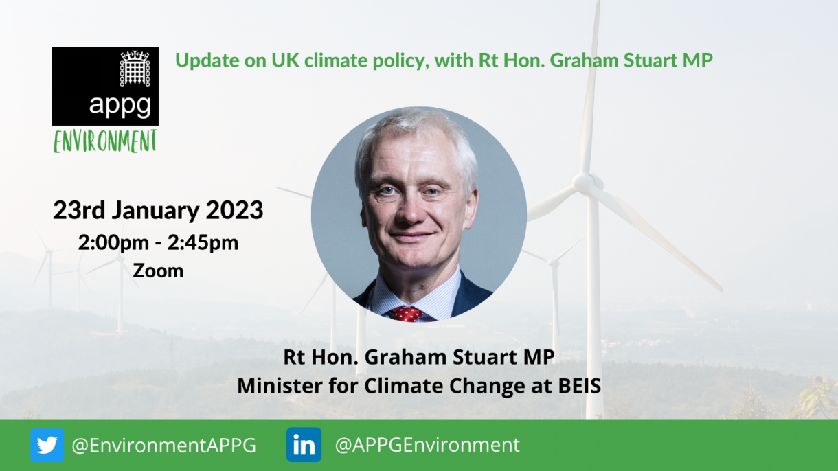 Update on UK climate policy with rt hon graham stuart