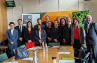 group of MPs and peers stand with Nature Minister Mary Creagh MP